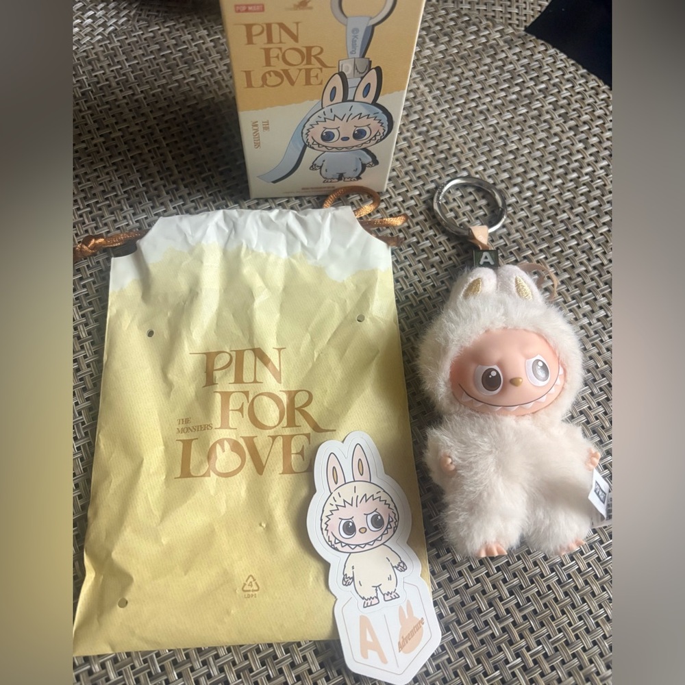 Authentic! Popmart Pin for Love - Letter A